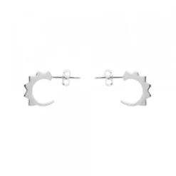 Pendientes Aro Punky Plata 10mm