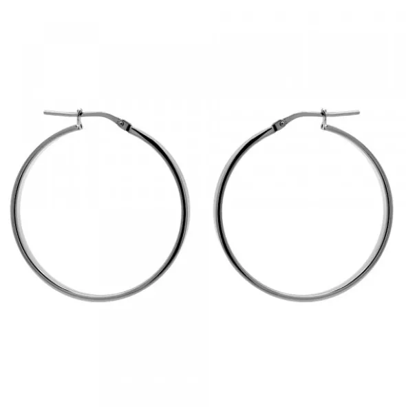 Pendientes Aro Rutenio 32mm