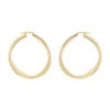 Pendientes Aros Entorchados Plata Dorada 38mm