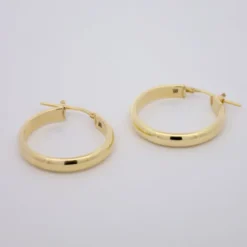 Pendientes Aros Plata Dorada 24mm