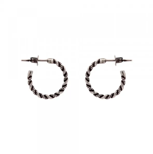 Pendientes Aro Twist Plata 15mm