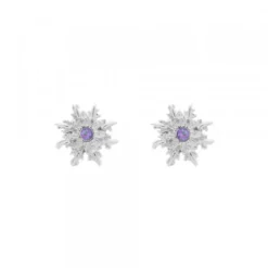 Pendientes Basic Colors Plata y Amatista