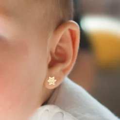 Pendientes bebé Eguzkilore Oro 5mm