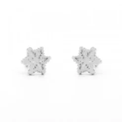 Pendientes bebé Eguzkilore Oro Blanco 6,5mm