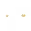 Pendientes Bebé Estrella Oro y Circonitas 6mm