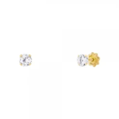 Pendientes Bebé Oro y Circonita 3,5mm