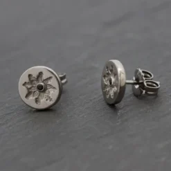 Pendientes Black Rutenio y Circonita Negra