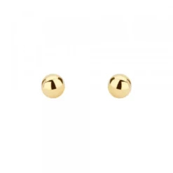 Pendientes Bola Oro 5mm
