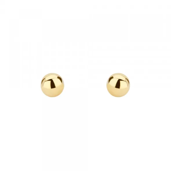 Pendientes Bola Oro 5mm