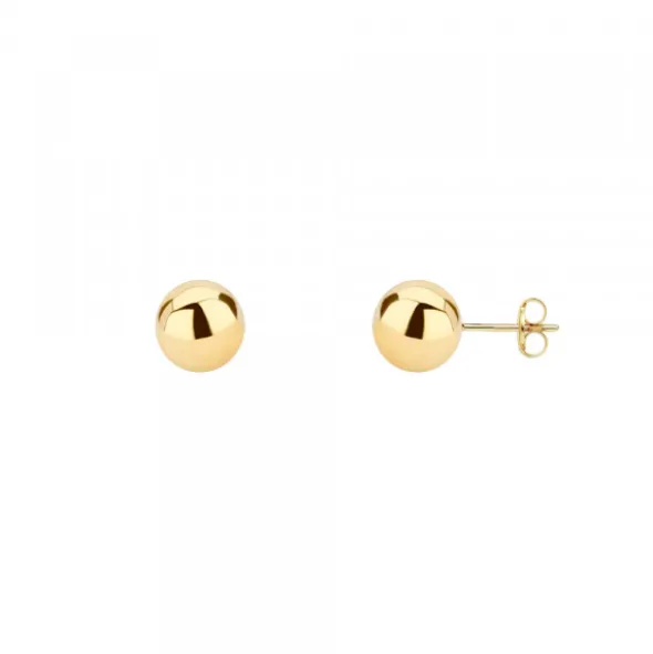 Pendientes Bola Oro 5mm