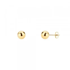Pendientes Bola Oro 4mm