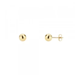 Pendientes Bola Oro 3mm
