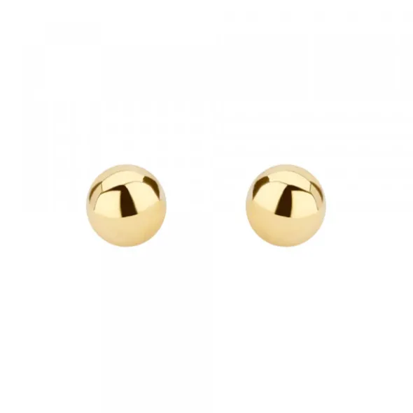 Pendientes Bola Oro 8mm