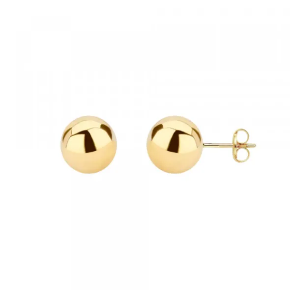 Pendientes Bola Oro 8mm