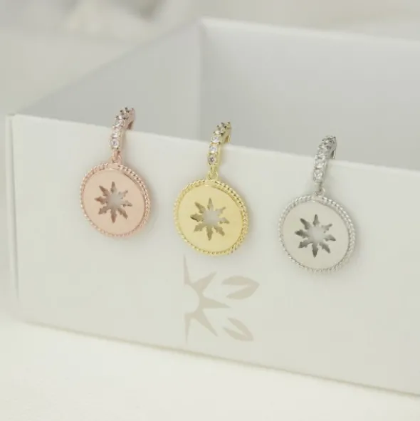 Pendientes B2 Plata y Circonitas