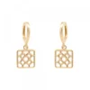 Pendientes Cripa Baldosa Bilbao Plata Dorada