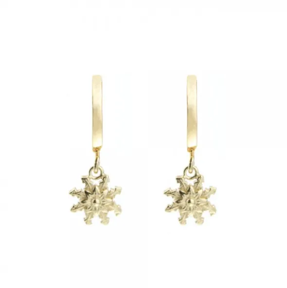 Pendientes Cripa Eguzkilore Plata Dorada 13mm