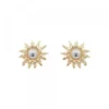 Pendientes Eguzkilore Oro Bicolor 14mm