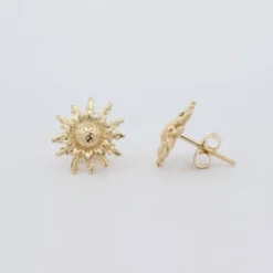 Pendientes Eguzkilore Oro 14mm