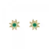 Pendientes Eguzkilore Oro y Esmeralda