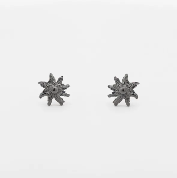Pendientes Eguzkilore Plata Dorada y Rutenio