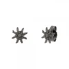Pendientes Eguzkilore Plata Negra 11mm