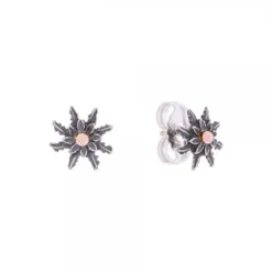Pendientes Eguzkilore Plata Envejecida y Cobre 11mm