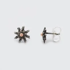 Pendientes Eguzkilore Plata Envejecida y Cobre 11mm