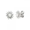 Pendientes Eguzkilore Plata y Perla 14mm