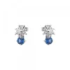 Pendientes Enea2 Oro Blanco y Zafiro