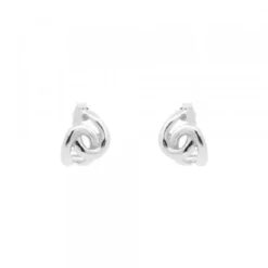Pendientes Hariak Entrelazados Plata 12mm