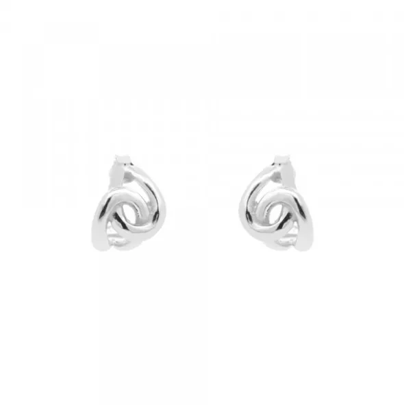 Pendientes Hariak Entrelazados Plata 12mm
