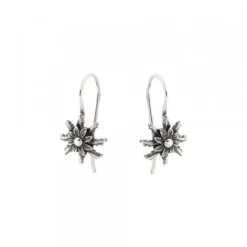 Pendientes Hippy Eguzkilore Plata Envejecida