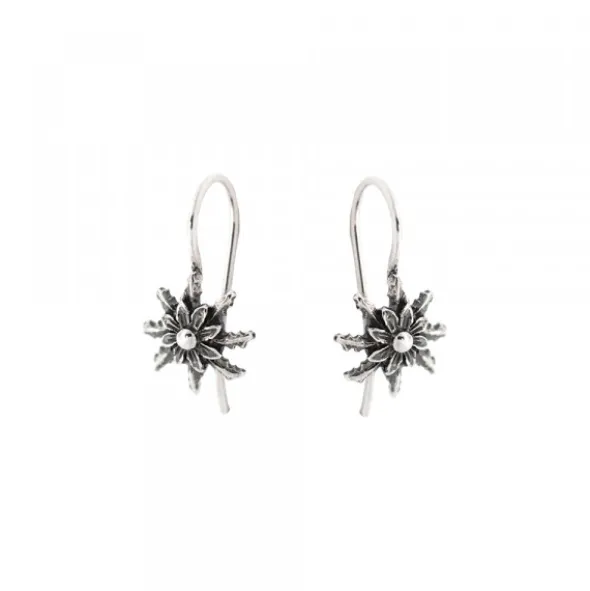 Pendientes Hippy Eguzkilore Plata Envejecida