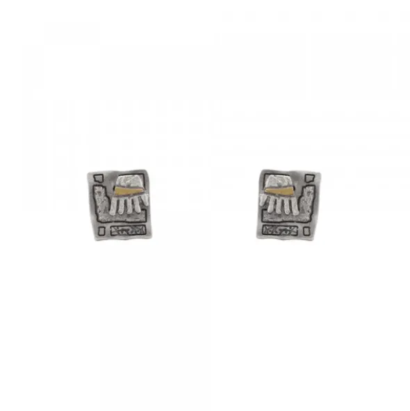 Pendientes Irulegi Plata y Lámina de Oro