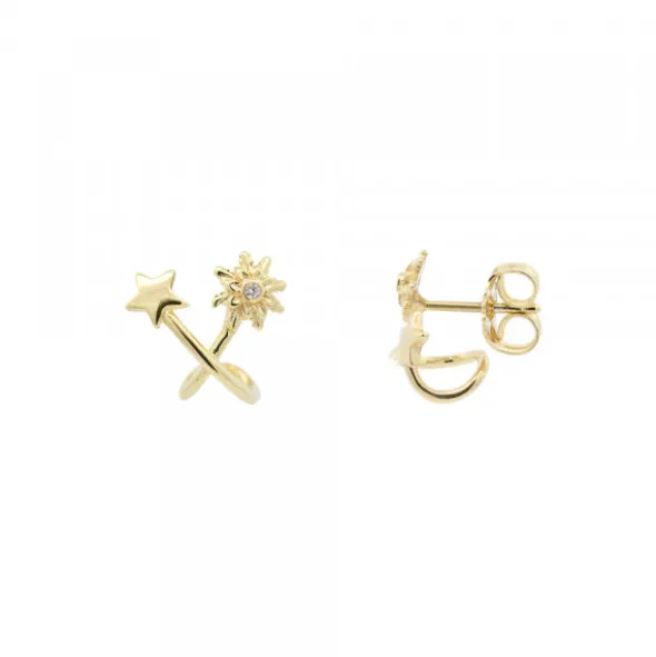 Pendientes Izarra Plata Dorada