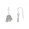 Pendientes Largos Mano Irulegi Plata
