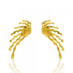 Pendientes Maxi Ur de Plata Dorada
