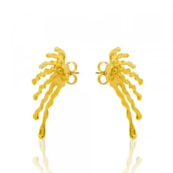 Pendientes Maxi Ur de Plata Dorada