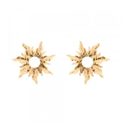 Pendientes Mountain Brillo Plata Dorada