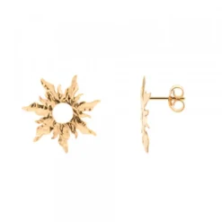 Pendientes Mountain Brillo Plata Dorada