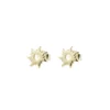 Pendientes Mountain de Plata Dorada