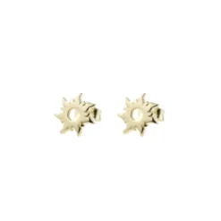 Pendientes Mountain de Plata Dorada