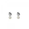 Pendientes Mountain de Plata con Perla