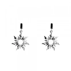 Pendientes Mountain Largos de Plata 20mm