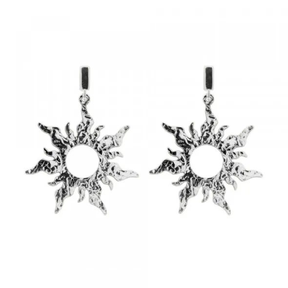 Pendientes Mountain Largos de Plata 30mm