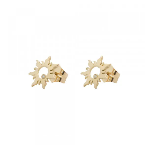 Pendientes Mountain Oro y Brillante