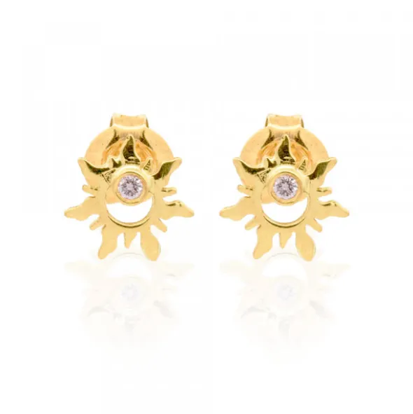 Pendientes Mountain Oro y Brillante
