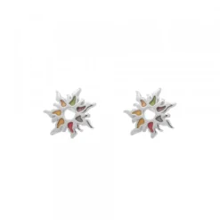 Pendientes Mountain Plata Multicolor