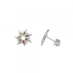 Pendientes Mountain Plata Multicolor